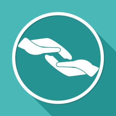 şefkatli eller, yardım simgesi