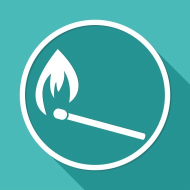 Ateş, maç, simge yanmak