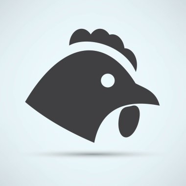 Chicken, bird icon clipart