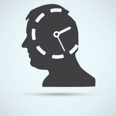 Saat, kafayla zaman simgesi