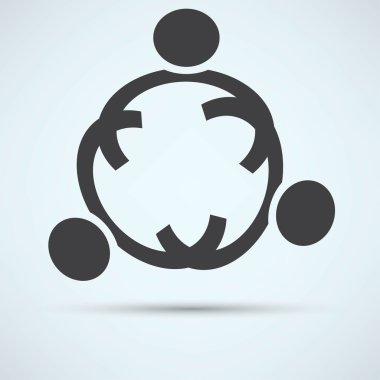 İş simgesi. El sıkışma simgesi