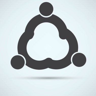 İş simgesi. El sıkışma simgesi