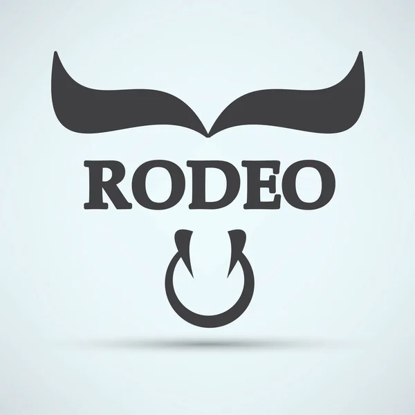 Byk rodeo ikona — Wektor stockowy