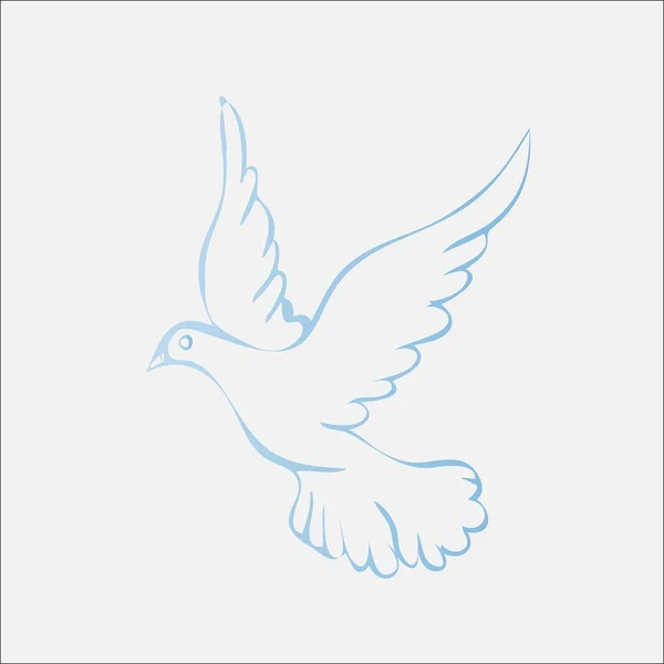 Dove of peace symbol — Stock Vector