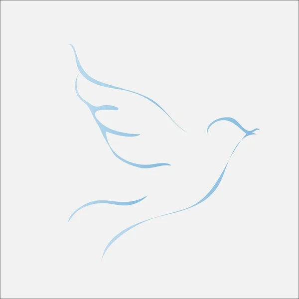 Barış sembolü güvercin — Stok Vektör