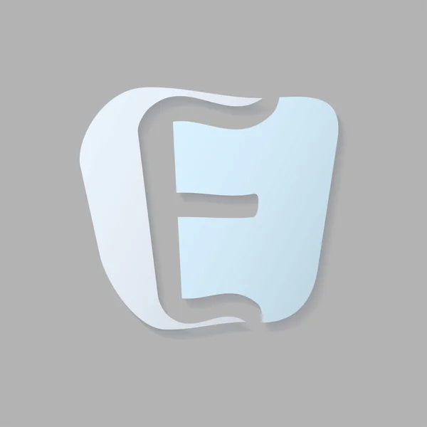 Abstract icon letter e — Stock Vector