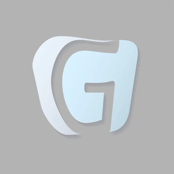 Abstrakt ikonen bokstaven g — Stock vektor
