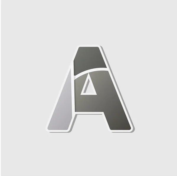 Abstraktní ikonu s písmenem — Stockový vektor