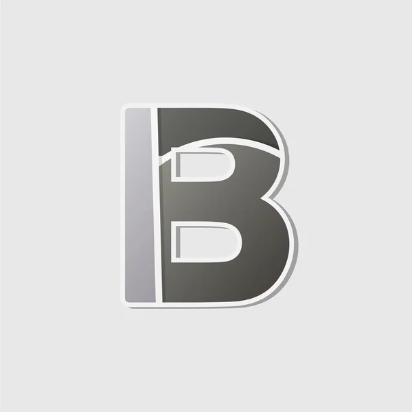 Ícone abstrato com letra B — Vetor de Stock
