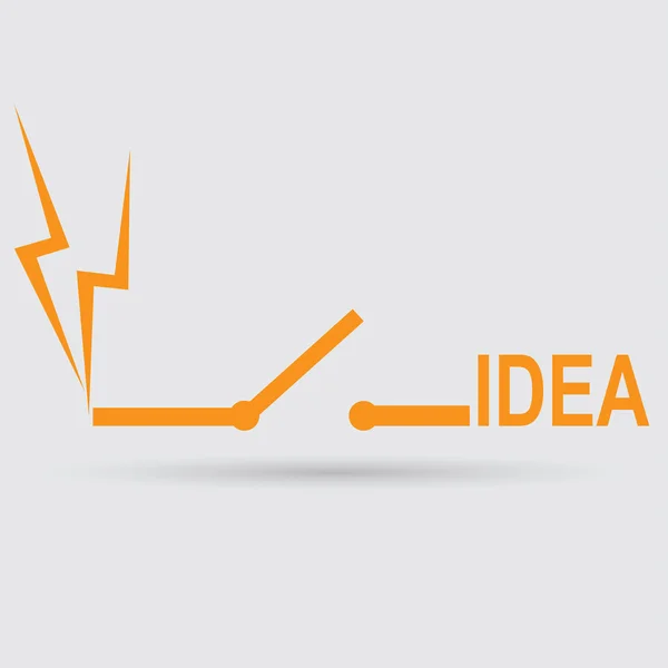 Idea, concetto di innovazione — Vettoriale Stock