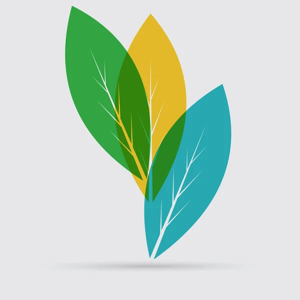 Eco, leaves icon — Stock Vector