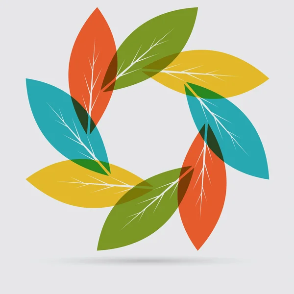 Eco, icona delle foglie — Vettoriale Stock