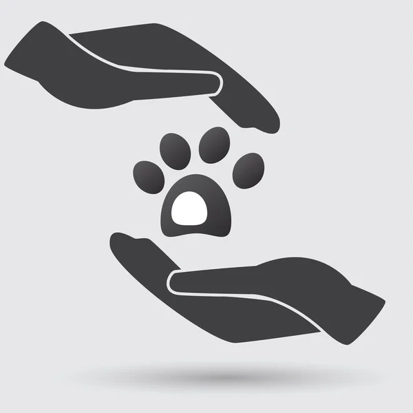 Dog house, animal care icon — Stock Vector