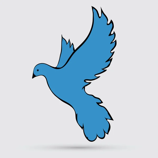 Dove of peace symbol — Stock Vector