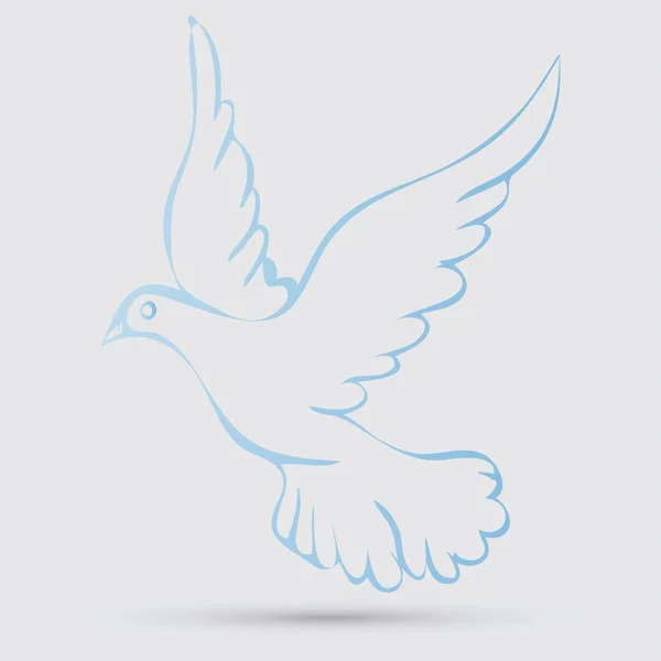 평화의 상징 비둘기 — 스톡 벡터
