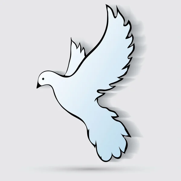 Dove of peace symbol — Stock Vector