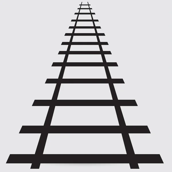 Railroad tracks pictogram — Stockvector