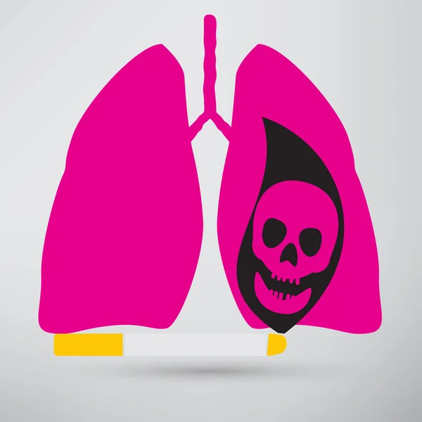 Människans lungor, hälsa ikonen — Stock vektor