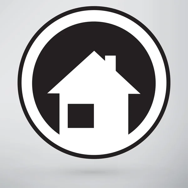 Huis, onroerend goed pictogram — Stockvector