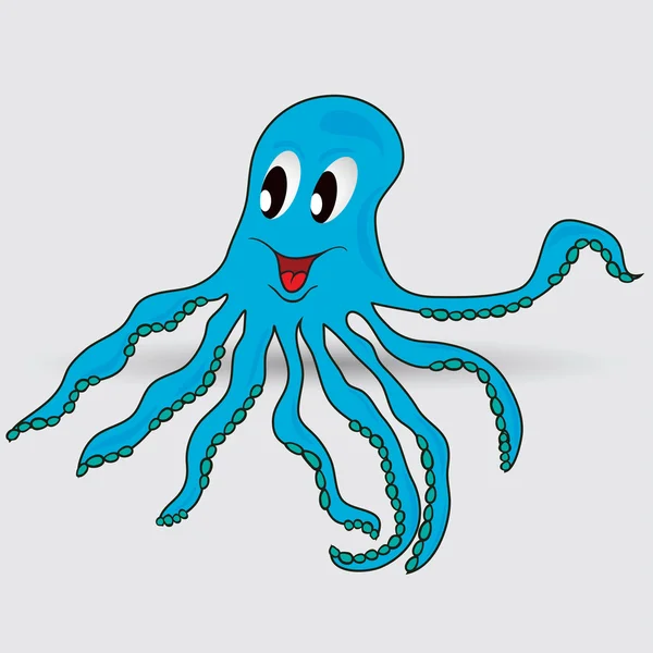 Octopus,  ocean symbol — Stock Vector