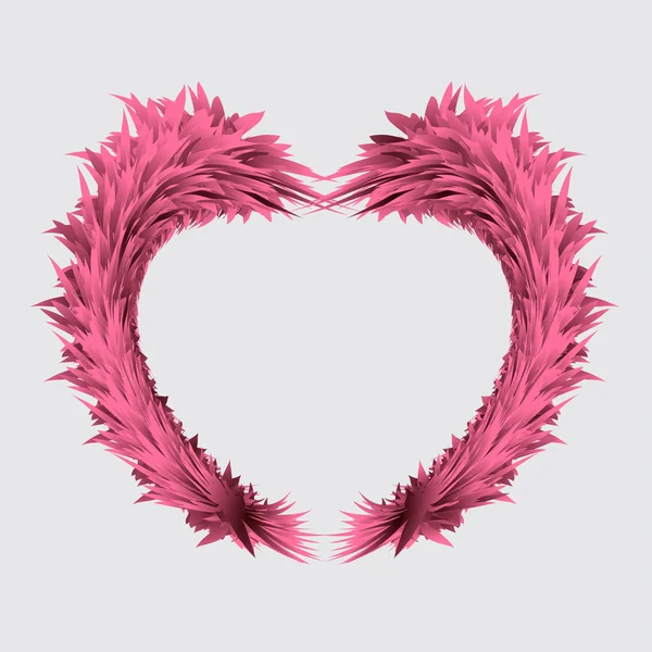 Icône des ailes d'ange, coeur, amour — Image vectorielle