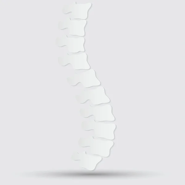 Diseño de símbolo de diagnóstico de columna vertebral — Vector de stock