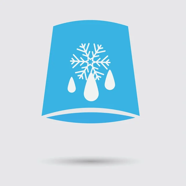 Cubo de hielo desafío concepto — Vector de stock