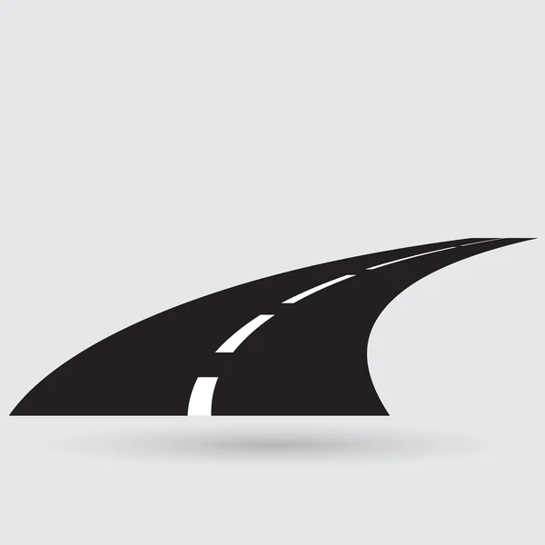 Carretera, icono de carretera — Vector de stock