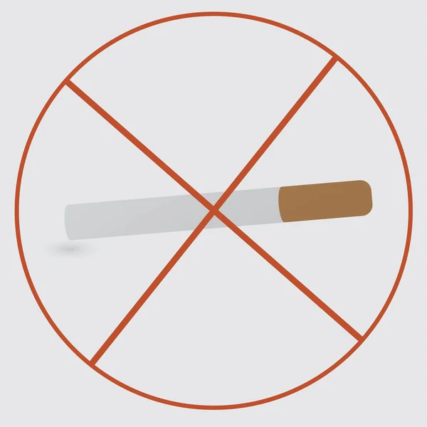 Ikona nekuřácké značky — Stockový vektor