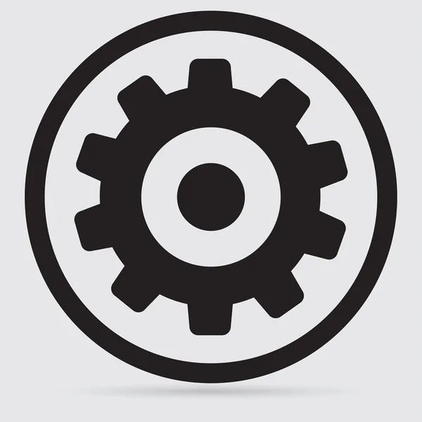 Gear, technische, mechanische pictogram — Stockvector