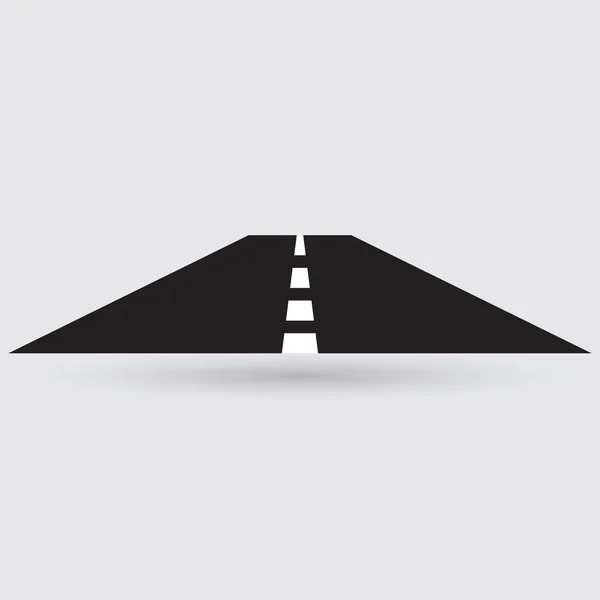 Carretera, icono de carretera — Archivo Imágenes Vectoriales