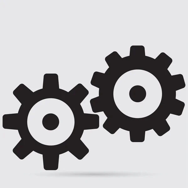 Gears, instellingen, mechanisme pictogram — Stockvector