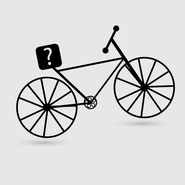 Bicicleta, icono del deporte — Vector de stock