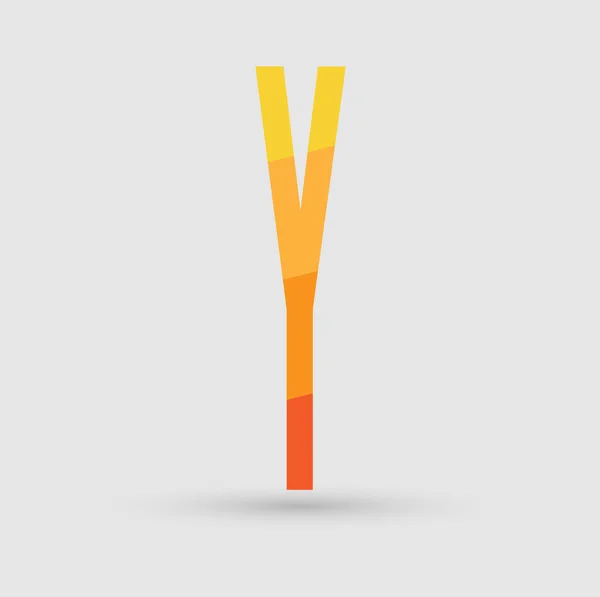 Abstraktní ikonu písmeno y — Stockový vektor