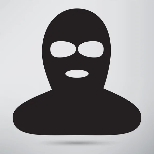 Delinquente, ladrão, ícone criminoso — Vetor de Stock