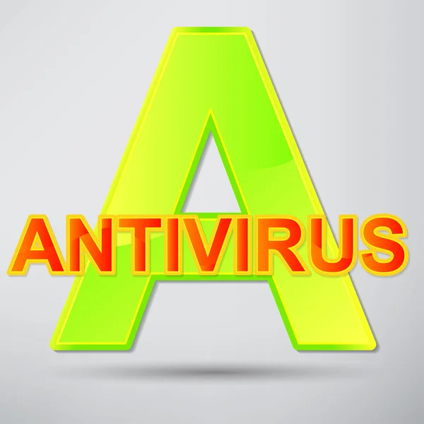 Antivirus, Schutzsymbol — Stockvektor