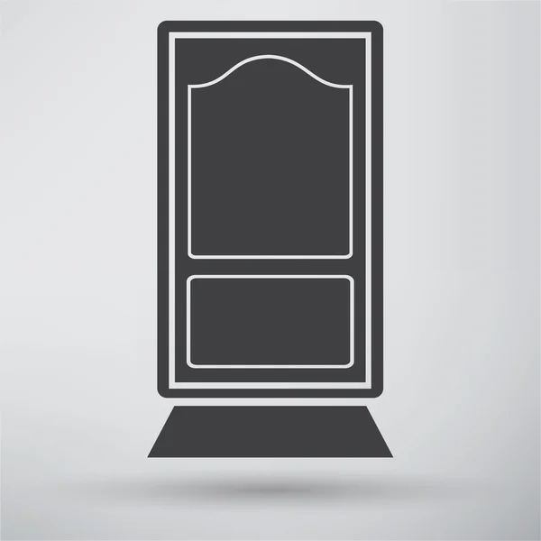 Puerta, icono interior — Vector de stock