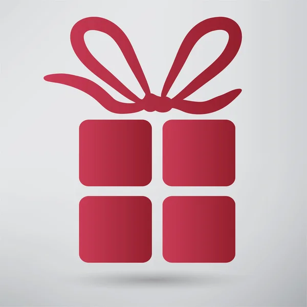 Подарочная коробка, подарок, значок праздника — стоковый вектор