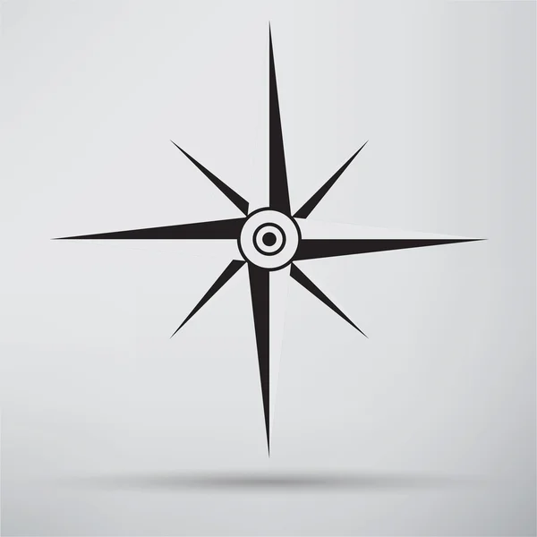 Kompas, ikona podróży — Wektor stockowy