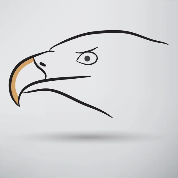 Icono de ave águila — Vector de stock