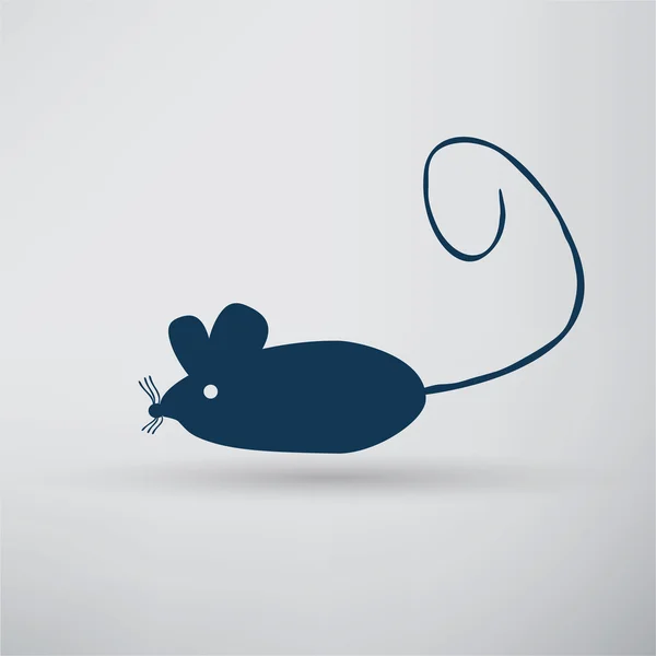 Egér, állat, patkány ikon — Stock Vector