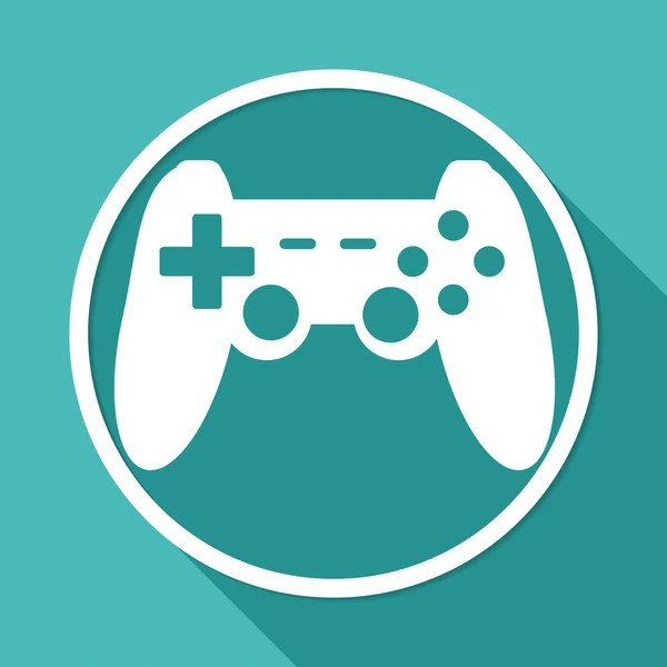 Game joypad, joystick icon — Stockvector