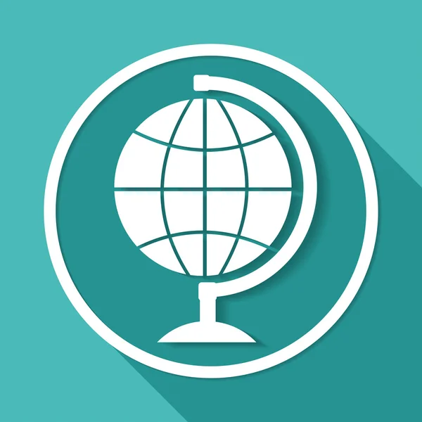 Globe, earth symbol — Stock Vector