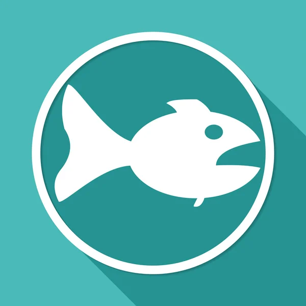Рыба, икона морепродуктов — стоковый вектор