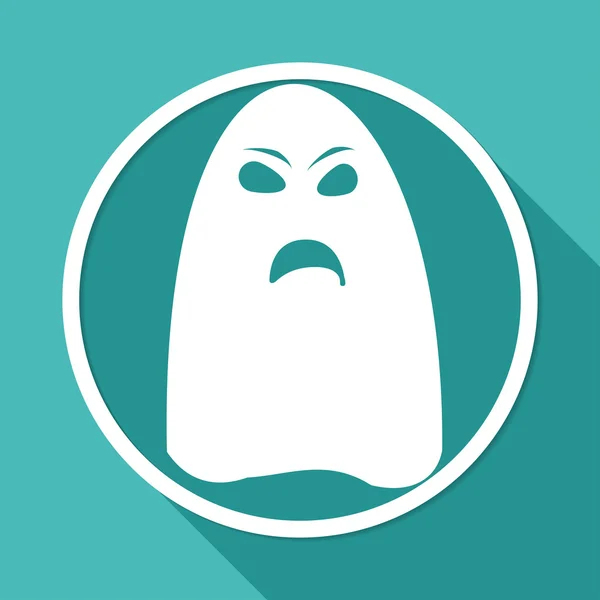 Ghost, halloween-ikonen — Stock vektor