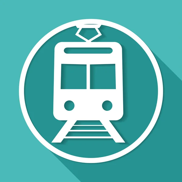Ikon, vonat, közlekedés — Stock Vector