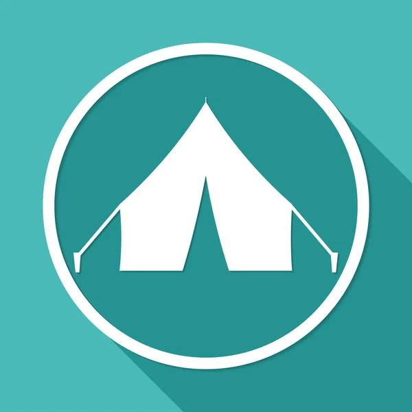 Stan, camping, cestování ikonu — Stockový vektor