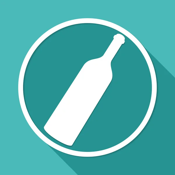 Bottle of wine icon — Stock Vector