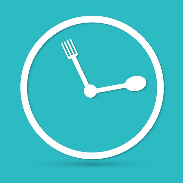 Time to eat icon, lunch — Stock Vector