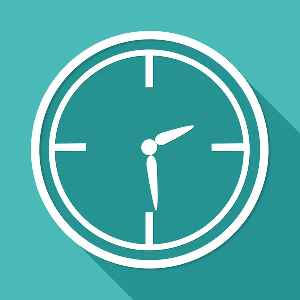 Reloj, icono de tiempo — Vector de stock